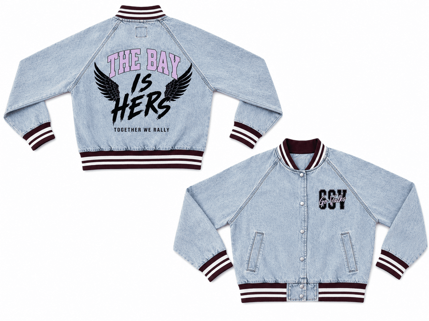 Denim Varsity Jacket